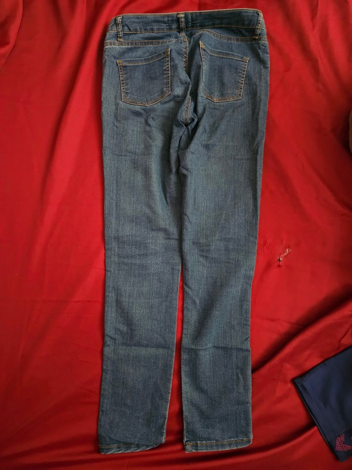 Koton marka Kadın Mavi Midi Boy Denim Pantolon - Görsel 4