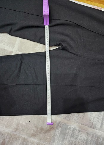 Kadın Siyah Pilili Midi Kumaş Pantolon - Görsel 7