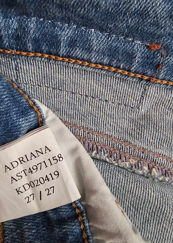Mavi Jeans Düğmeli Gri Mavi Kadın Denim Pantolon - Görsel 5