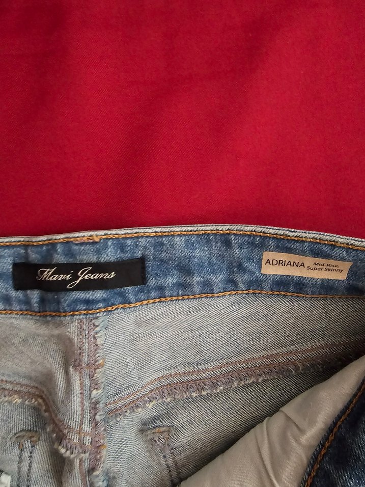Mavi Jeans Düğmeli Gri Mavi Kadın Denim Pantolon - Görsel 4