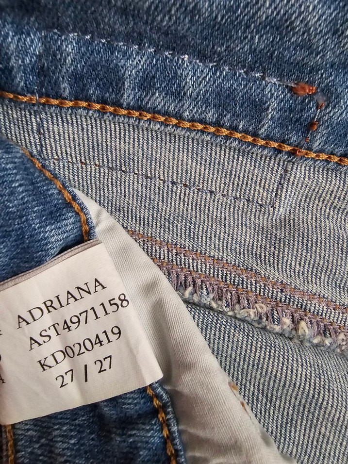 Mavi Jeans Düğmeli Gri Mavi Kadın Denim Pantolon - Görsel 5