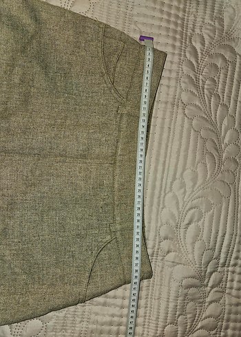 %60 Yün Kumaş Pilili Midi Etek - Görsel 6