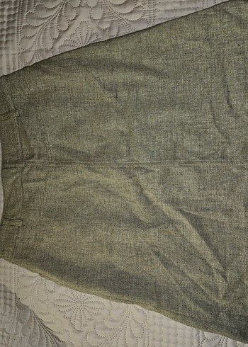 %60 Yün Kumaş Pilili Midi Etek - Görsel 2