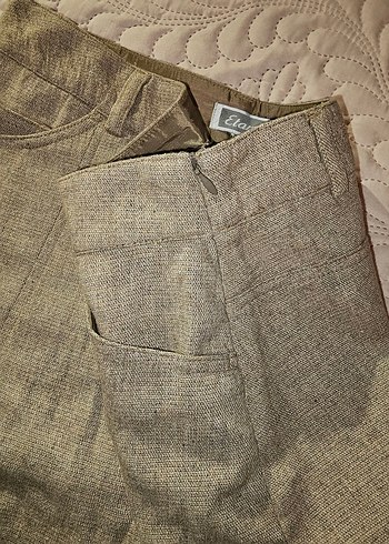 %60 Yün Kumaş Pilili Midi Etek - Görsel 4