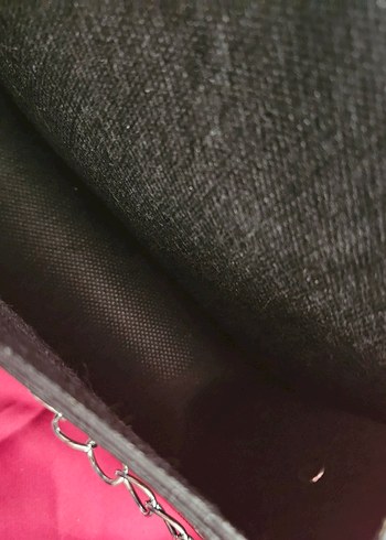 Trendyol Zincir Detaylı Siyah, Desenli Mini boy Çanta - Görsel 4