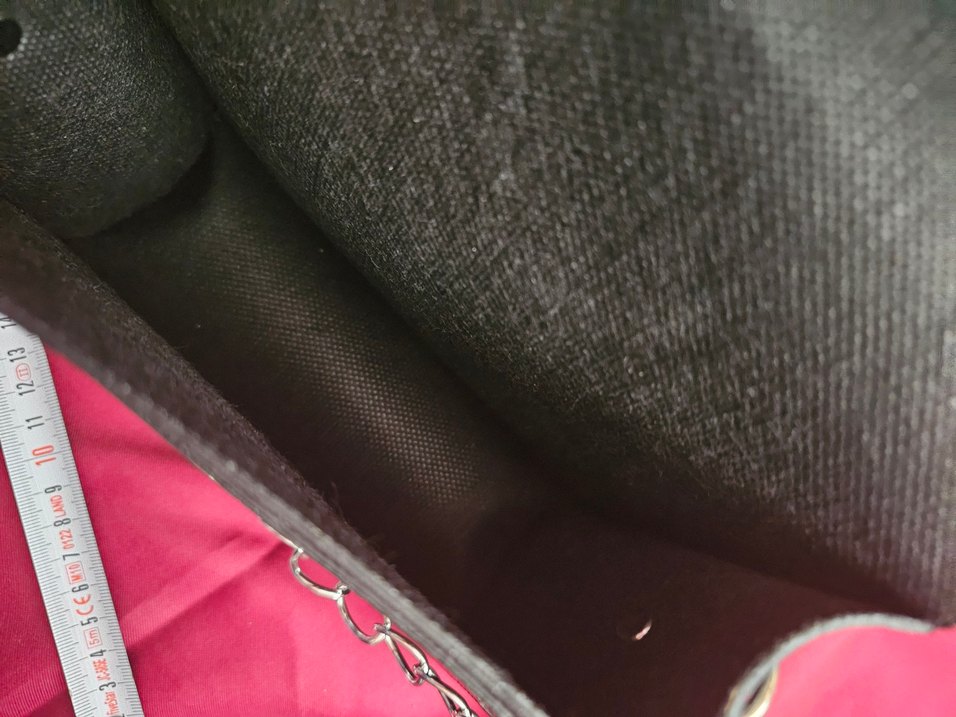 Trendyol Zincir Detaylı Siyah, Desenli Mini boy Çanta - Görsel 4