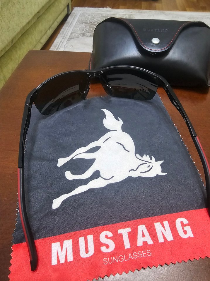 Mustang marka erkek Siyah Biker Tarzı Minimalist Güneş Gözlüğü - Görsel 4