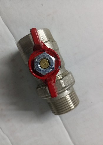 Kırmızı Kulplu Metal Küresel Vana - Görsel 5