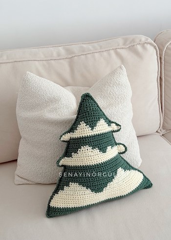 Bohem Desenli Yeşil Gri Dekoratif Yastık - Görsel 3