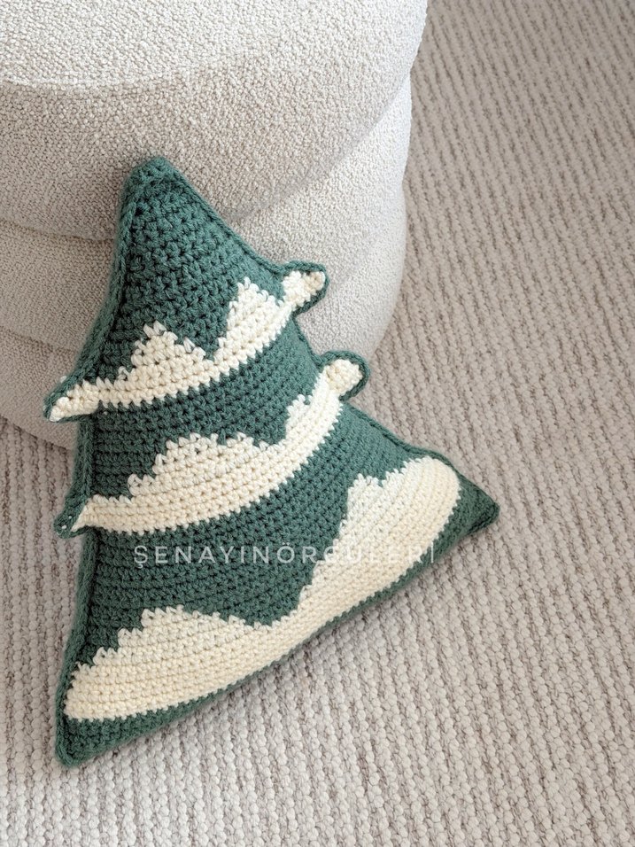 Bohem Desenli Yeşil Gri Dekoratif Yastık - Görsel 4