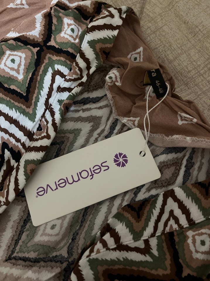 Bohem Tarz Uzun Kollu Elbise - Görsel 3