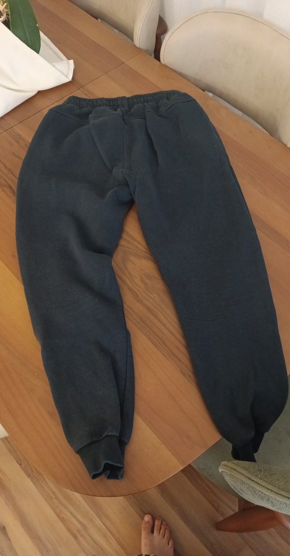 Erkek lacivert Fermuarlı Rahat Sweatpant - Görsel 4