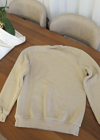 Bej erkek Baskılı Sweatshirt - Görsel 3