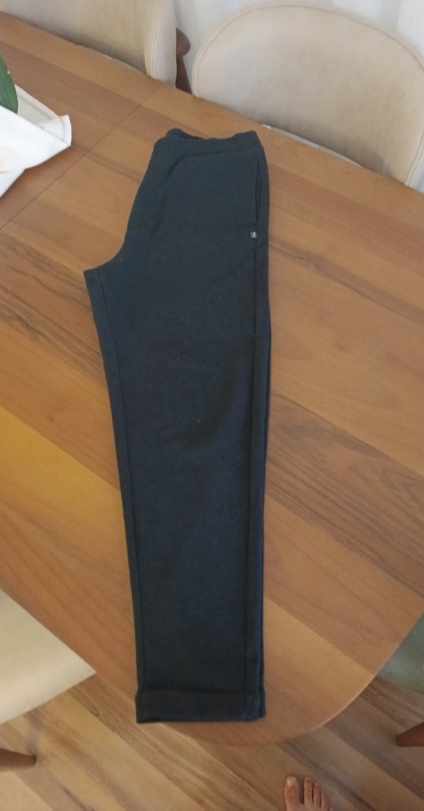 Kadın Siyah Rahat Kesim Kumaş Pantolon - Görsel 2