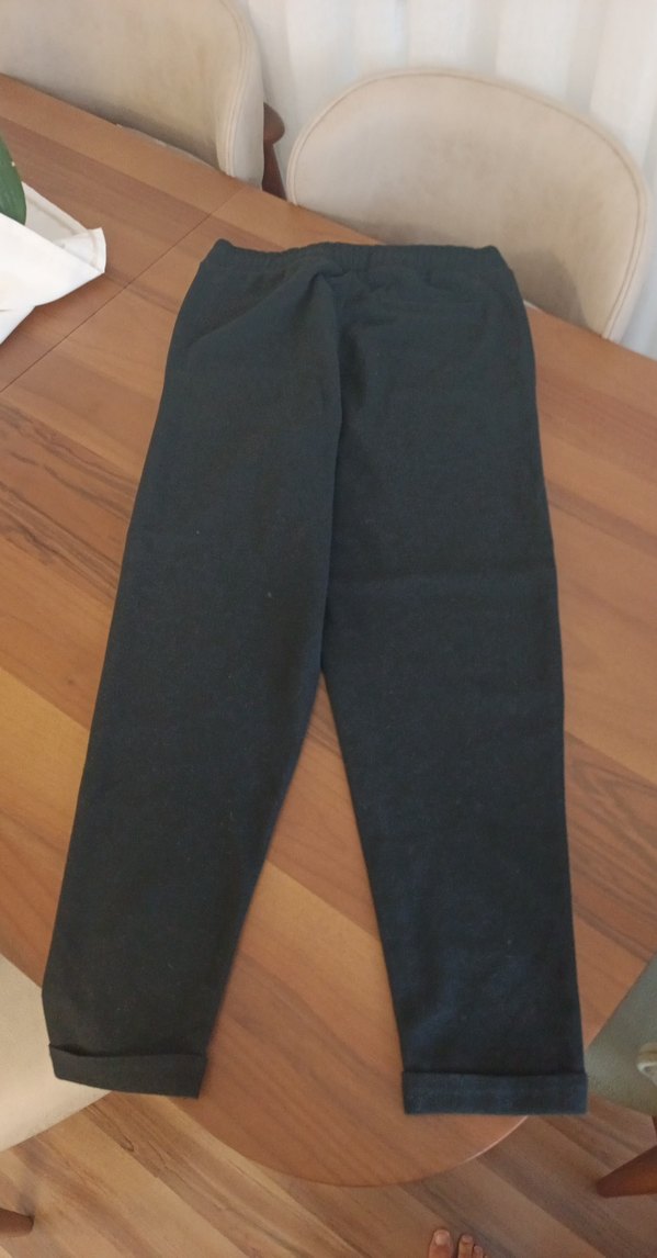 Kadın Siyah Rahat Kesim Kumaş Pantolon - Görsel 3