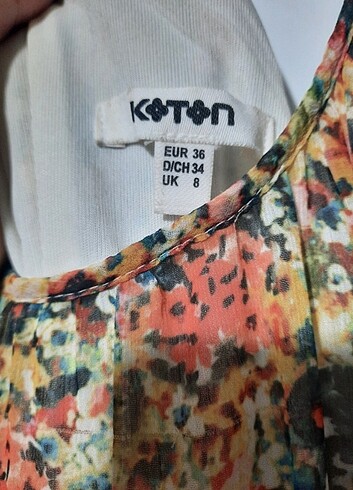 36 Beden Koton elbise