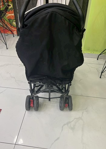 Kompakt Katlanabilir Siyah Bebek Arabası - Görsel 3