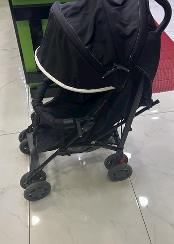 Kompakt Katlanabilir Siyah Bebek Arabası - Görsel 5