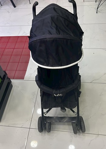 Kompakt Katlanabilir Siyah Bebek Arabası - Görsel 6