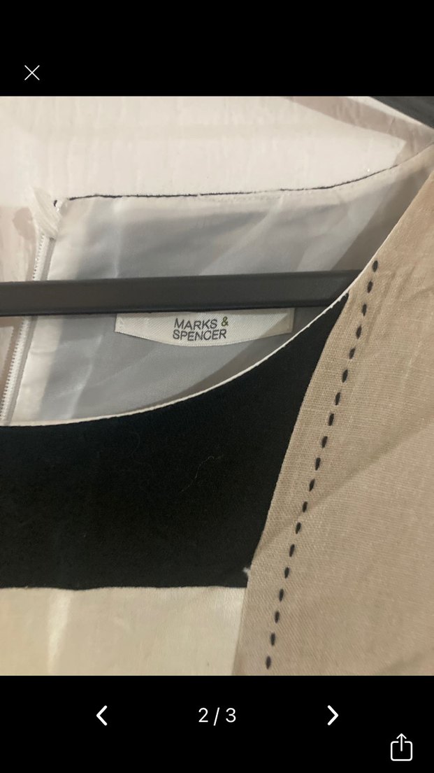 Drapeli Çok Renkli Midi Kadın Elbise - Görsel 2