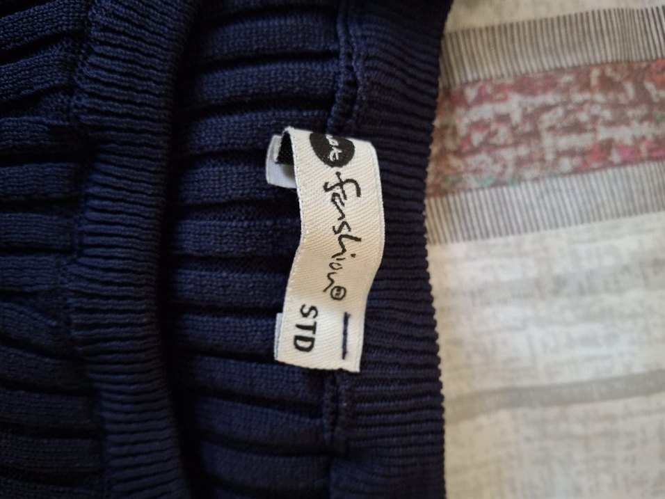 Kadın Lacivert Fitilli Triko Kazak(shoplu gösteren kazak) - Görsel 5