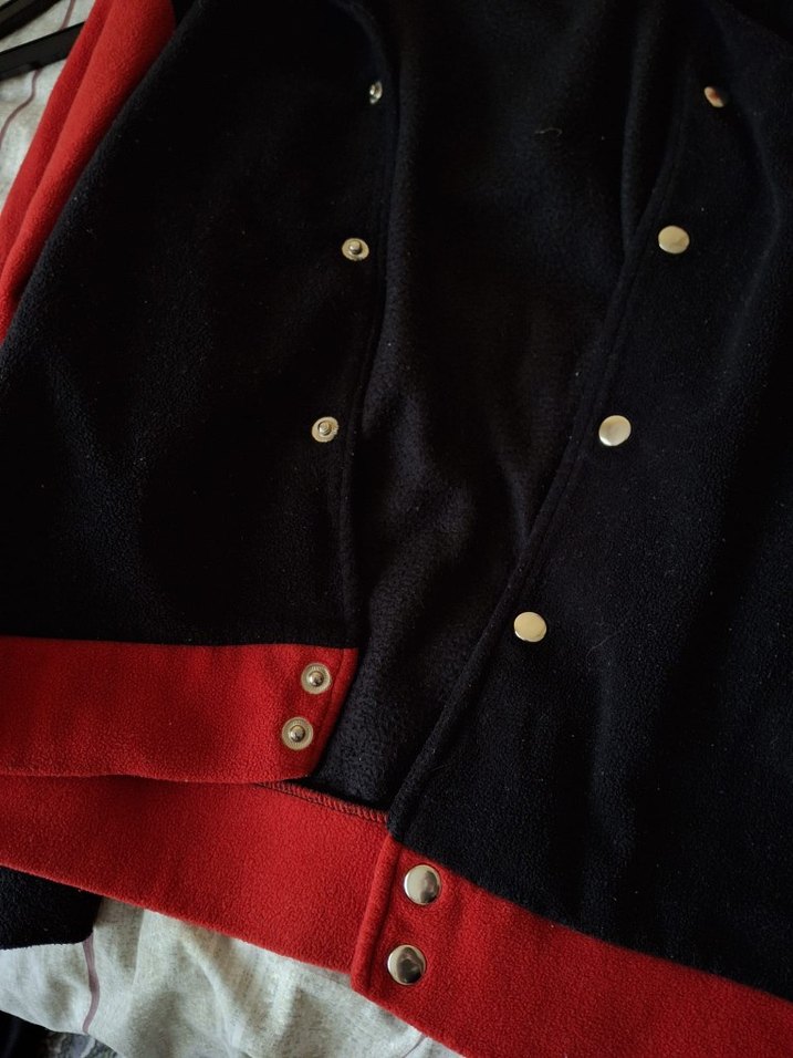 Kırmızı siyah nba ceket - Görsel 4