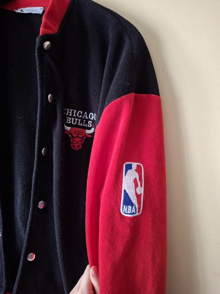 Kırmızı siyah nba ceket - Görsel 3