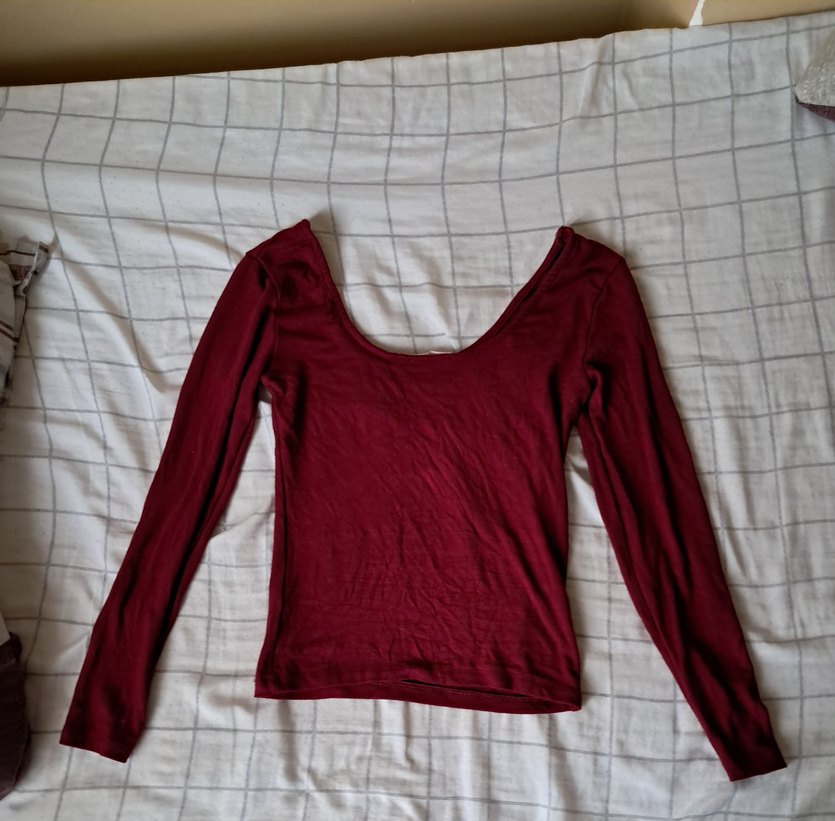 Bordo bluz - Görsel 2