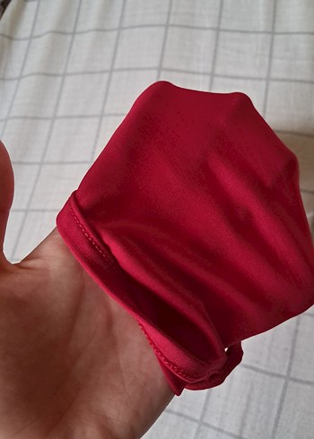 ince askılı kırmızı crop - Görsel 3