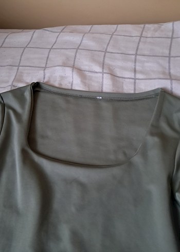 yeşil uzun kollu body - Görsel 2