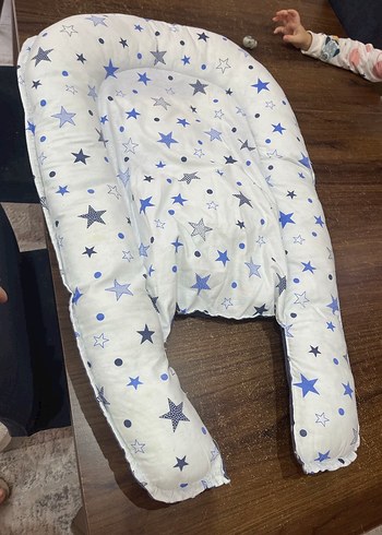 Yıldız Desenli Bebek Uyku Yastığı - Görsel 6