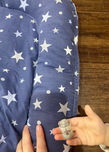 Yıldız Desenli Bebek Uyku Yastığı - Görsel 4