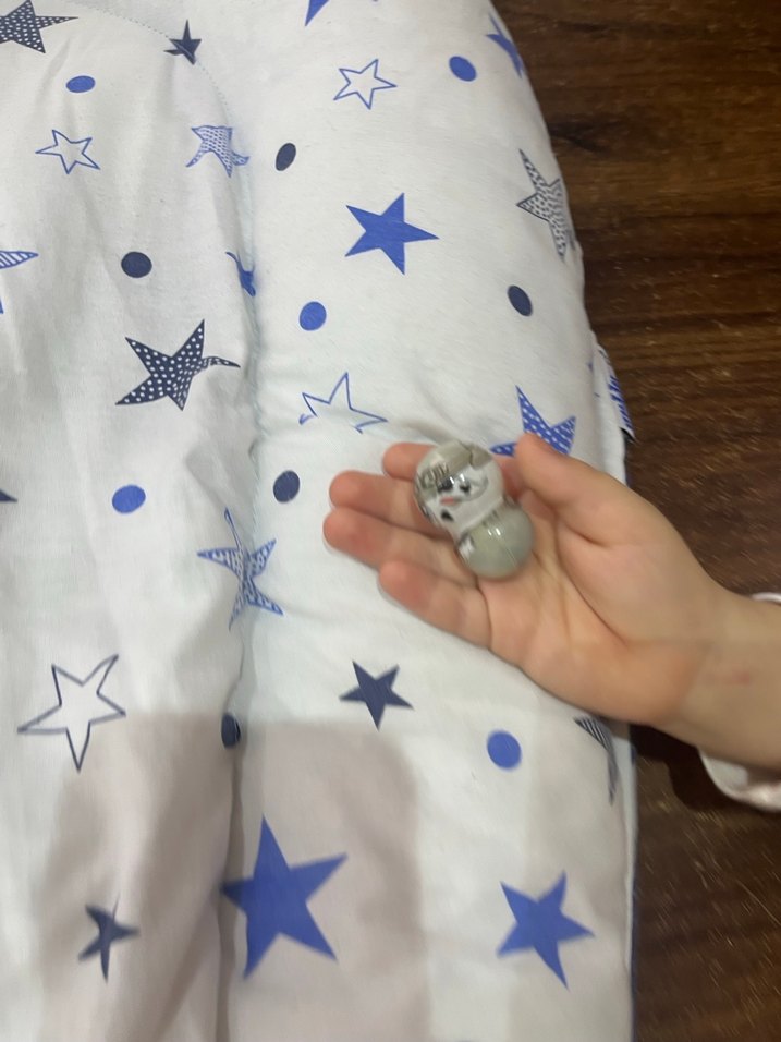 Yıldız Desenli Bebek Uyku Yastığı - Görsel 2