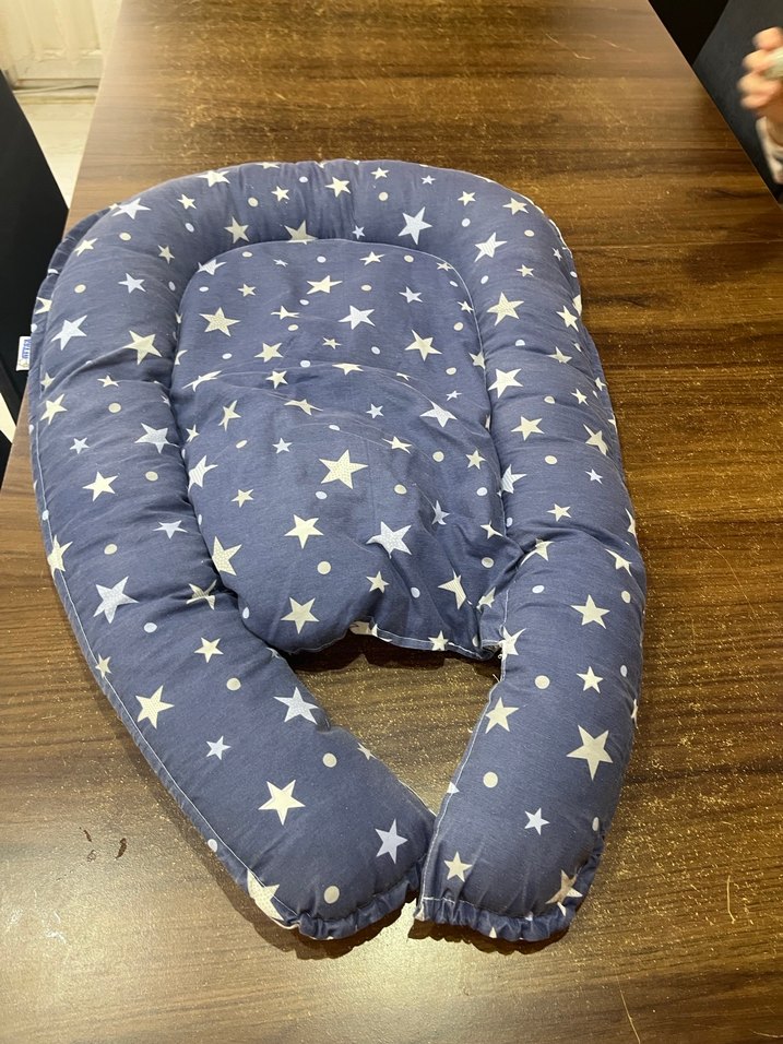 Yıldız Desenli Bebek Uyku Yastığı - Görsel 5