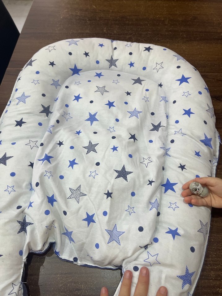 Yıldız Desenli Bebek Uyku Yastığı - Görsel 3