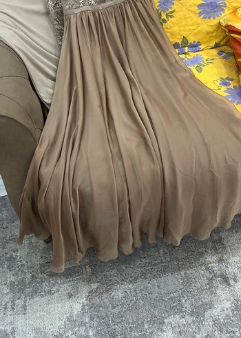 Uzun Kollu Uzun Elbise içlikli çok şık abiye elbise - Görsel 4