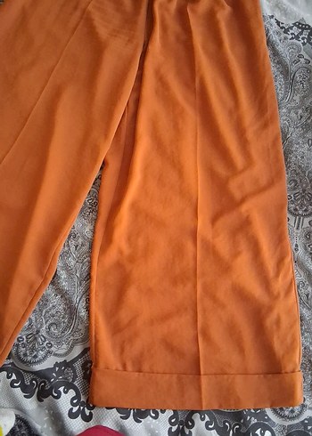 Kadın Rahat Kesim Uzun Kumaş Pantolon - Görsel 3