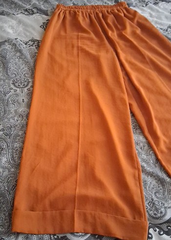 Kadın Rahat Kesim Uzun Kumaş Pantolon - Görsel 2