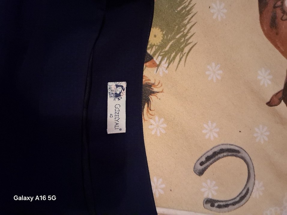 Drapeli Siyah Midi Kalem Etek - Görsel 3