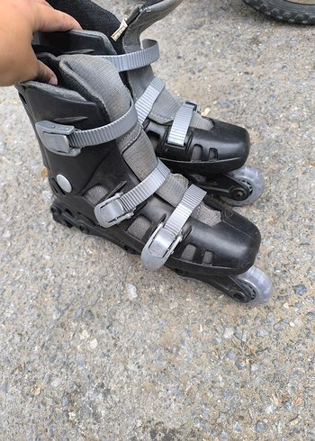 Gri Erkek Biker Kaykay Pateni - Görsel 3