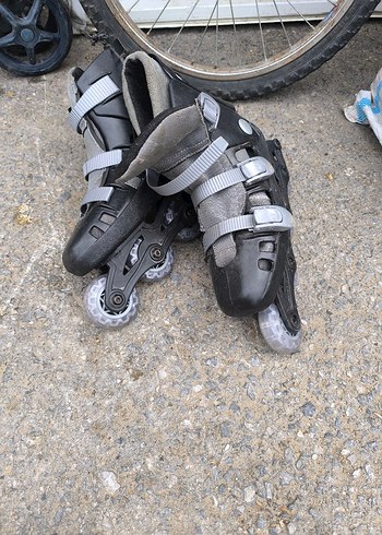 Gri Erkek Biker Kaykay Pateni - Görsel 2