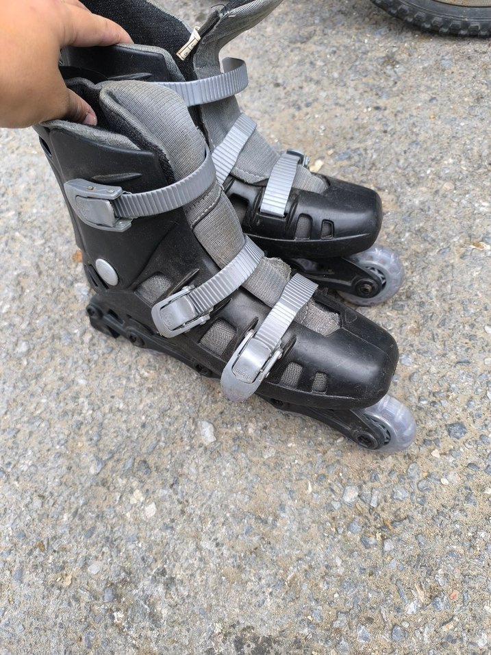 Gri Erkek Biker Kaykay Pateni - Görsel 3