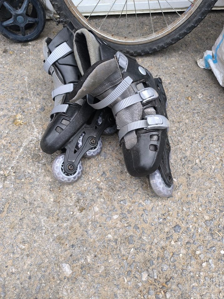 Gri Erkek Biker Kaykay Pateni - Görsel 2