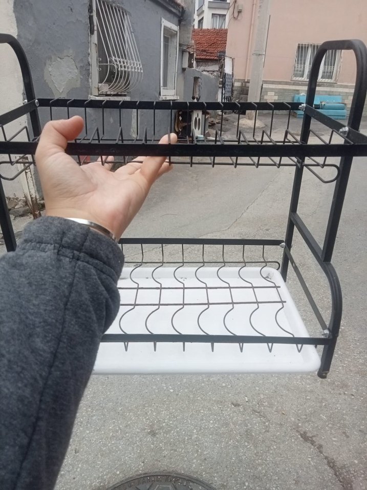 Siyah Metal bulaşıklık - Görsel 2