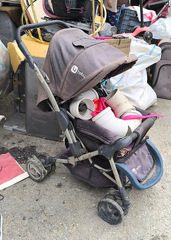 Gri Bebek Arabası 4Baby Marka - Görsel 2