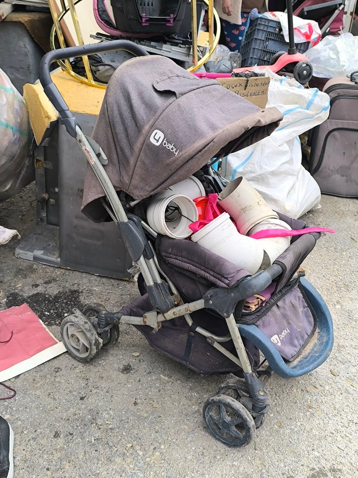 Gri Bebek Arabası 4Baby Marka - Görsel 2