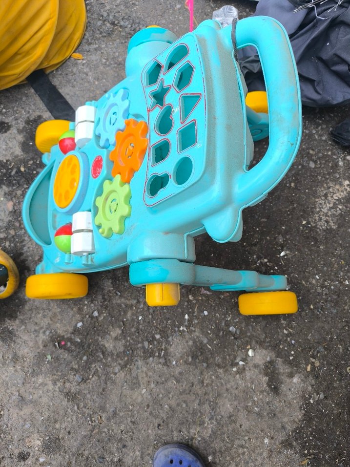 Renkli Turkuaz Bebek Yürüteci - Görsel 3