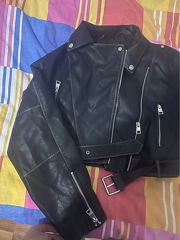 Pull and Bear Pull and bear deri ceket