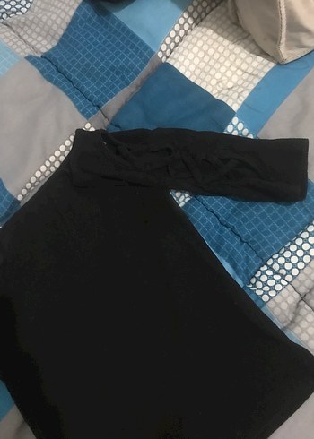 Kadın Siyah Uzun Kollu Triko Bluz - Görsel 2