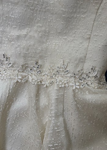 Beyaz - Boyundan Bağlamalı - Kuyruklu Kısa Elbise - Görsel 2